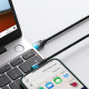 Кабель Baseus MVP 2 USB Type-C - Lightning (M/M), 20W, 1 м Black/Blue (CAVP000221)