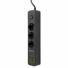 Мережевий фільтр Proove Power Strip P-03 (3 розетки + 4 USB + 2 Type-C) 2М black Купити в Україні