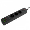 Мережевий фільтр Proove Power Strip P-03 (3 розетки + 4 USB + 2 Type-C) 2М black Купити в Україні