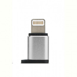 Адаптер Remax Visual MicroUSB-Lightning Silver (RA-USB2-SILVER)