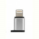 Адаптер Remax Visual MicroUSB-Lightning Silver (RA-USB2-SILVER)