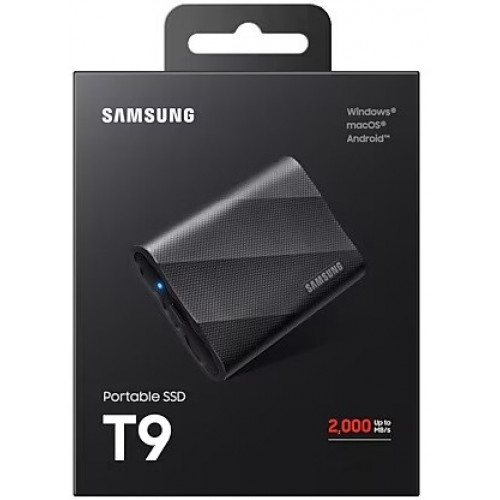 Накопичувач зовнішній SSD 2.5" USB 2.0TB Samsung T9 Black (MU-PG2T0B/EU)