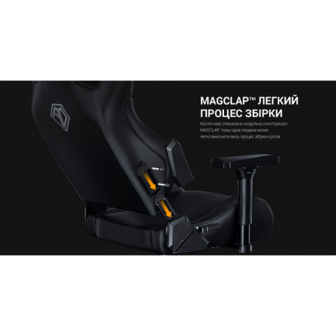 Крісло ігрове Anda Seat Kaiser Frontier XL Dark Gray Fabric (AD12YXL-17-GB-F-G02) Купити в Україні