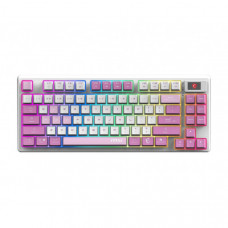 Клавіатура механічна MSI FORGE GK600 TKL W VIOLET UA 83key, mechanical Linear, USB-A, Wireless, Bluetooth, EN/UKR/RU, RGB, фіолетовий