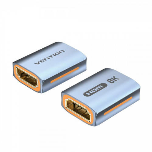 Адаптер Vention HDMI - HDMI (F/F), Aluminum Alloy, Blue (AIUH0)