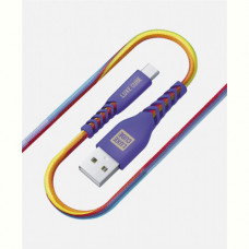 Кабель Luxe Cube Kevlar USB - micro USB (M/M), 1.2 м, райдужний (8886668686259)