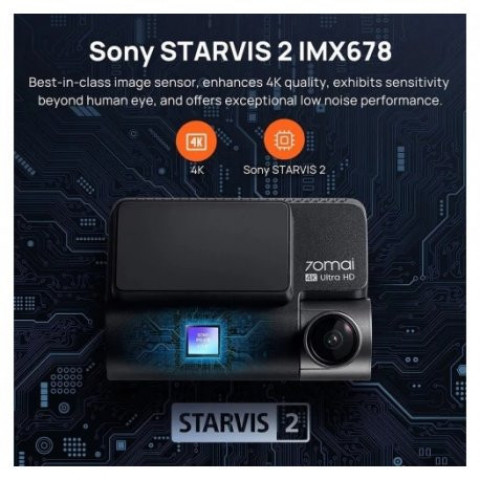 Відеореєстратор 70mai Dash Cam 4K Black (A800SE-1 Set)