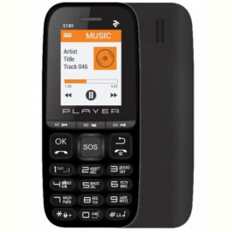 Мобiльний телефон 2E S180 2021 Dual Sim Black (688130243377)