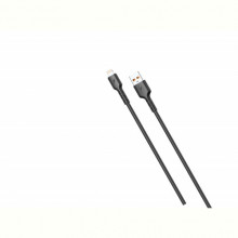 Кабель SkyDolphin S07L TPE High Elastic Line USB - Lightning 1м, Black (USB-000594)