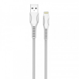 Кабель ColorWay USB-Lightning (line-drawing), 2.4А, 1м, White (CW-CBUL027-WH)