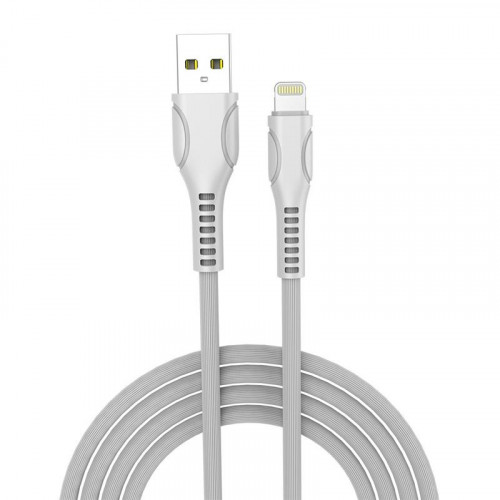 Кабель ColorWay USB-Lightning (line-drawing), 2.4А, 1м, White (CW-CBUL027-WH)
