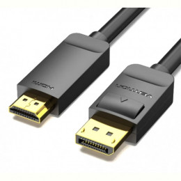 Кабель Vention DisplayPort - HDMI (M/M), 1.5 м, Black (HAGBG)