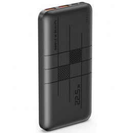 Зовнішній акумулятор (Power Bank) XO Power Bank PR187 2USB+Type-C QC&PD3.0 22.5W 10000mAh Black