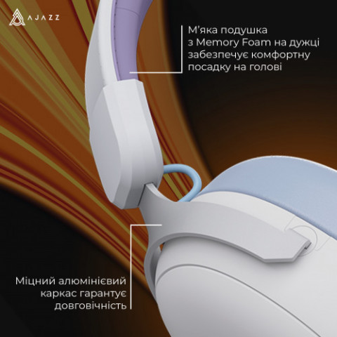 Bluetooth-гарнітура Ajazz AHM08 MAX 3-Mode White (AHM08-MAX-PWB)