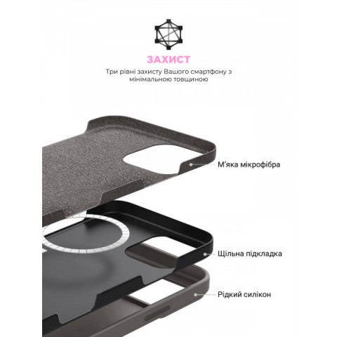 Чохол ArmorStandart ICON2 MagSafe для Apple iPhone 16 Pro Stone Grey (ARM81316)