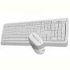 Комплект (клавіатура, мишка) бездротовий A4Tech Fstyler FG1010 White USB