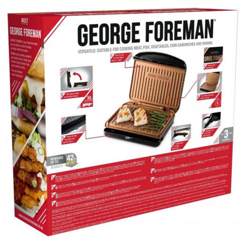 Електрогриль Russell Hobbs 25811-56 George Foreman Fit Grill Copper Medium