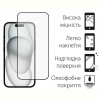 Захисне скло Dengos для Apple iPhone 15 Pro Black Full Glue (TGFG-320)