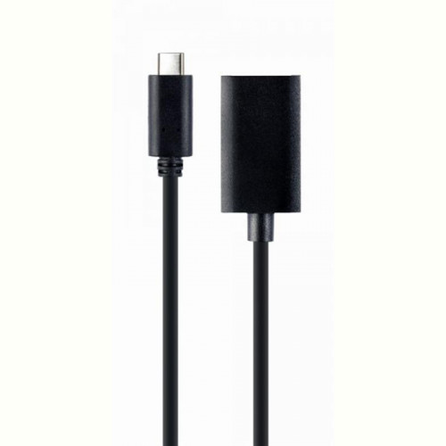 Адаптер Cablexpert (A-CM-DPF-02) USB Type C - DisplayPort, 0.15 м, чорний