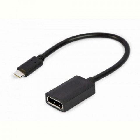 Адаптер Cablexpert (A-CM-DPF-02) USB Type C - DisplayPort, 0.15 м, чорний
