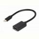 Адаптер Cablexpert (A-CM-DPF-02) USB Type C - DisplayPort, 0.15 м, чорний
