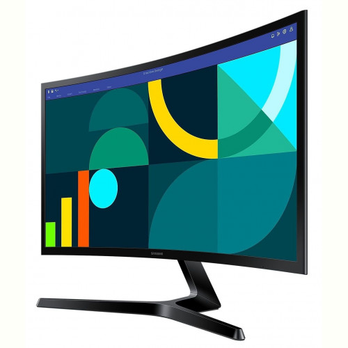 Монiтор Samsung 27" Essential S3 LS27D366 (LS27D366GAIXCI) VA Black Curved 100Hz