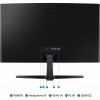 Монiтор Samsung 27" Essential S3 LS27D366 (LS27D366GAIXCI) VA Black Curved 100Hz