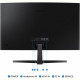 Монiтор Samsung 27" Essential S3 LS27D366 (LS27D366GAIXCI) VA Black Curved 100Hz
