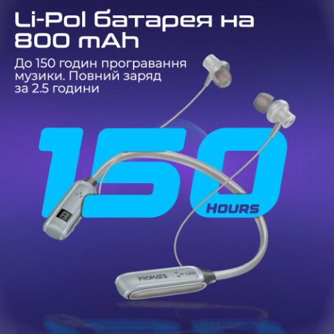 Bluetooth-гарнітура Promate Leap Silver