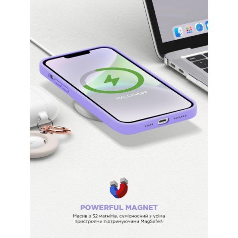 Чохол ArmorStandart ICON2 MagSafe для Apple iPhone 14 Lilac (ARM68388)