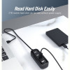 Концентратор Vention USB Hub 4-Port 2.0 Black, 0.5 m (VAS-J43)