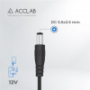 Кабель живлення ACCLAB USB to DC, 5,5х2,5 мм, 5V, 1,5A, 1 м Black (1283126552823)