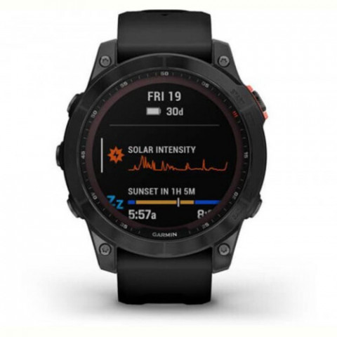 Смарт-годинник Garmin Fenix 7 Solar Slate Gray with Black Band (010-02540-17)