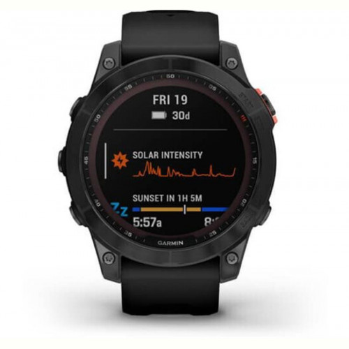 Смарт-годинник Garmin Fenix 7 Solar Slate Gray with Black Band (010-02540-17)