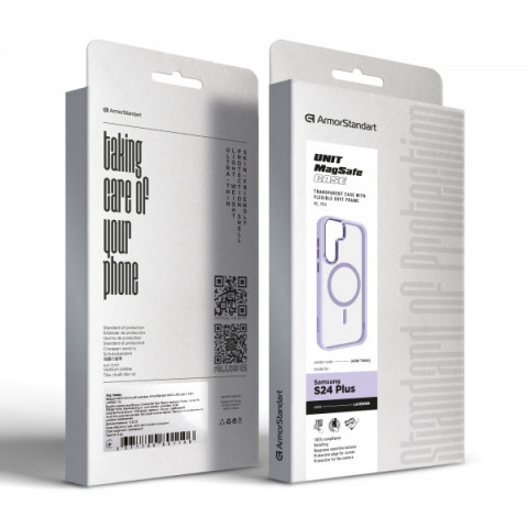 Чохол ArmorStandart Unit MagSafe для Samsung S24 Plus Lavender (ARM74864)