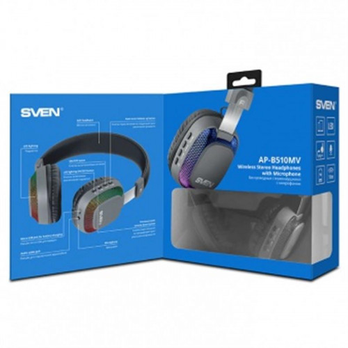 Bluetooth-гарнітура Sven AP-B510MV Black/Grey