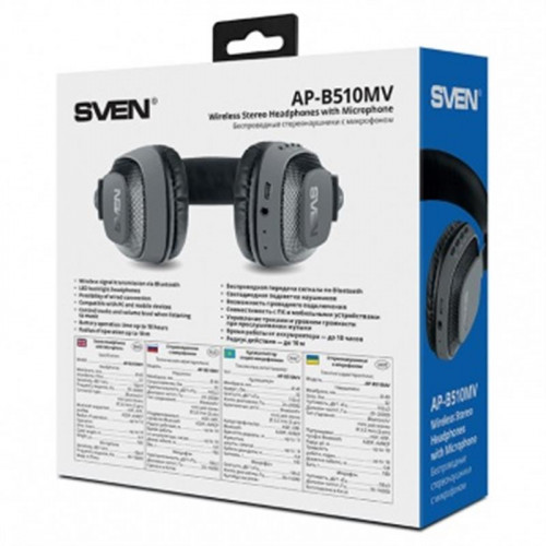 Bluetooth-гарнітура Sven AP-B510MV Black/Grey