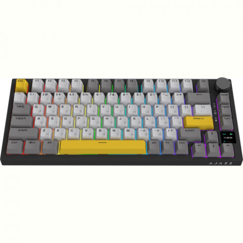 Клавіатура бездротова Ajazz AK820 Pro Gift Switch Black (AK820PRO-G-BGY)