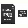 Карта пам`ятi MicroSDXC 64GB Class 10 Hi-Rali + SD-adapter (HI-64GBSDCL10-01)