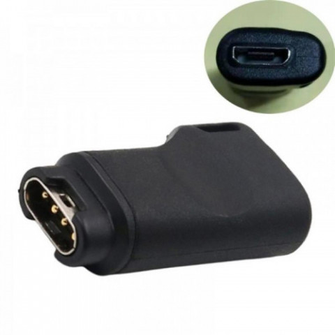 Адаптер microUSB SK для Garmin Vivoactive 3 3 Music 4 4S Active ActiveS Vivosport Instinct Venu Black (1005002623411156MV)