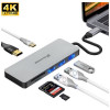 Концентратор USB 3.1 Type-C Grand-X PD Сharging HDMI/3хUSB/Type-C/OTG/CR (SG-512)