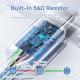 Кабель Vention USB - USB Type-C (M/M), 60W, 3A, 1 м, White (CTNWF)