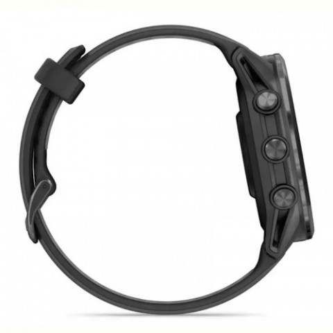 Смарт-годинник Garmin Forerunner 970 Black Carbon Gray DLC Titanium with Black/Translucent Whitestone Silicone with Slate Buckle (010-02969-60)