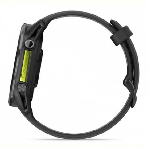 Смарт-годинник Garmin Forerunner 970 Black Carbon Gray DLC Titanium with Black/Translucent Whitestone Silicone with Slate Buckle (010-02969-60)