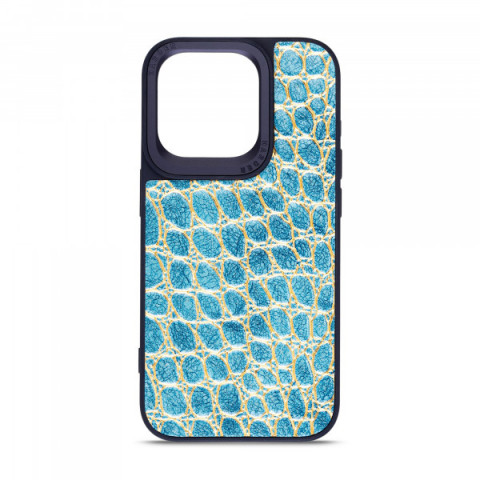 Чохол Harder Crocosaur для Apple iPhone 14 Pro Blue (ARM76724)