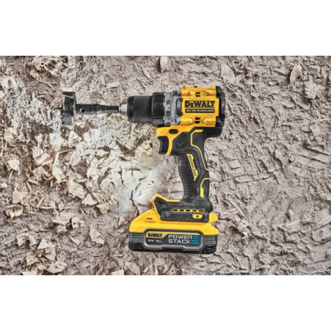 Шурупокрут-дриль акумуляторний DeWALT XR Li-Ion PowerStack 18В 2х5А·год 90Нм 0-650·0-2000об/хв кейс ЗП 1.28кг