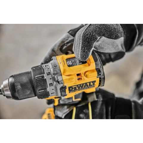 Шурупокрут-дриль акумуляторний DeWALT XR Li-Ion PowerStack 18В 2х5А·год 90Нм 0-650·0-2000об/хв кейс ЗП 1.28кг