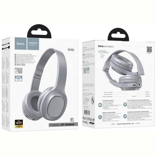 Bluetooth-гарнітура Hoco W46 Light Blue (W46LB)