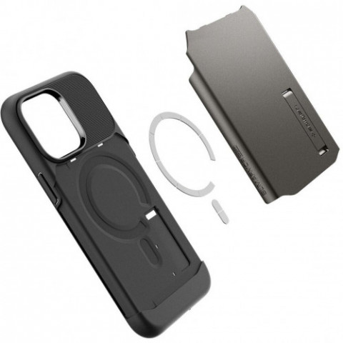 Чохол-накладка Spigen Slim Armor with MagFit для Apple iPhone 14 Pro Max Gunmetal (ACS04646)