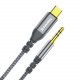 Адаптер ColorWay USB Type-C - 3.5 мм (M/M), 1.2 м, Gray (CW-CBPDJ071-G)